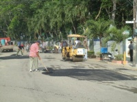 Alcaldía de Moca Realiza Programa Bacheo Municipal